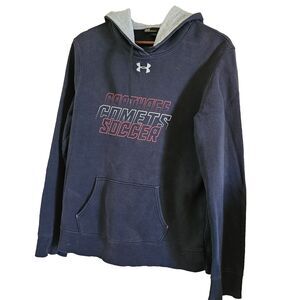 Under  Armour  Black Hoodie Size L Women's Carthage Comets Soccer  NY HS